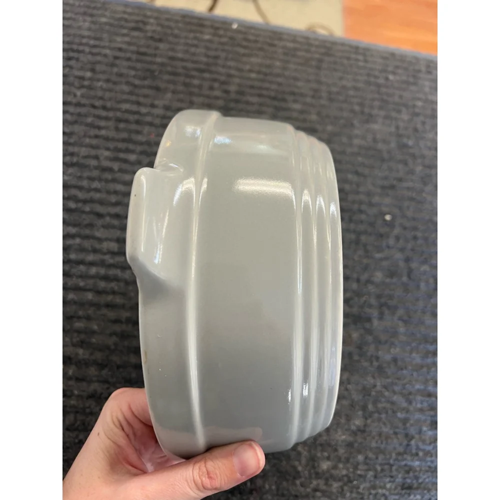 Vintage General Electric Refrigerator Yellow and Gray Hall Ovenware Dish, No Lid